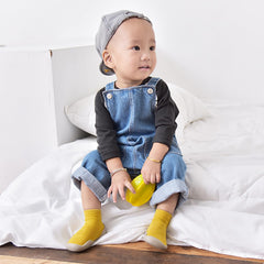 MOMISY Baby Socks Animal Themed, Funny Cartoon Printed Cotton Socks with Shoes - Soft, Non-Slip, and Comfortable Size 6-12M(YellowLion-20-21)
