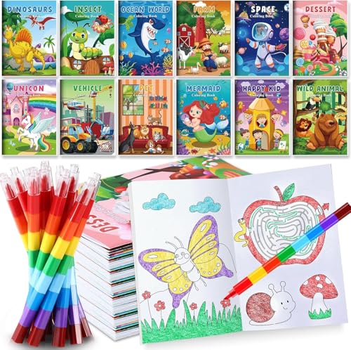 Colouring Book With Colours Set For Kids - 10Sets Of Colouring Book ...