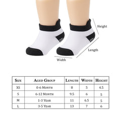 MOMISY Baby Girl Boys Non Slip Socks Kids Toddlers Infant Cotton Stretch Anti-Slip-6 Pairs (Dotted-2Color, 3 to 5 years)