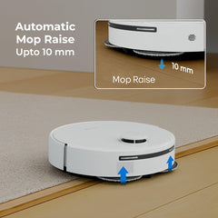 EZYLIFE Flow 300 Robot Vacuum 2025 New Launch| 8000Pa Suction | Auto Mop Wash & Hot Air Dry | Anti Tangle Brush 4..0 | Multi Floor Mapping | 10mm Mop Lift for Carpet | 3500+ sq ft