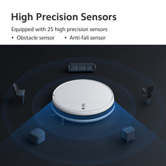 MI Xiaomi Robot Vacuum-Mop 2i, 2200 Pa Powerful Suction, 450 mL Large-Capacity Dustbin, Electronically-Controlled 270 mL Water Tank, Controls remotely via app, Alexa/GA Enabled, White