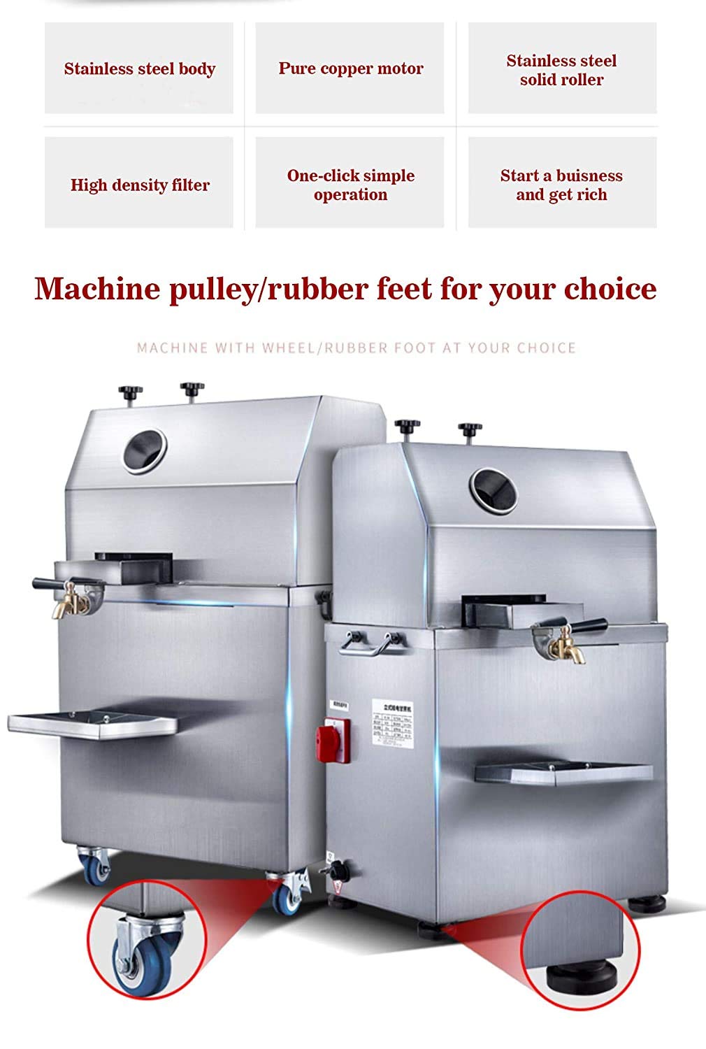 SYGA Sugarcane Juice Machine with Battery