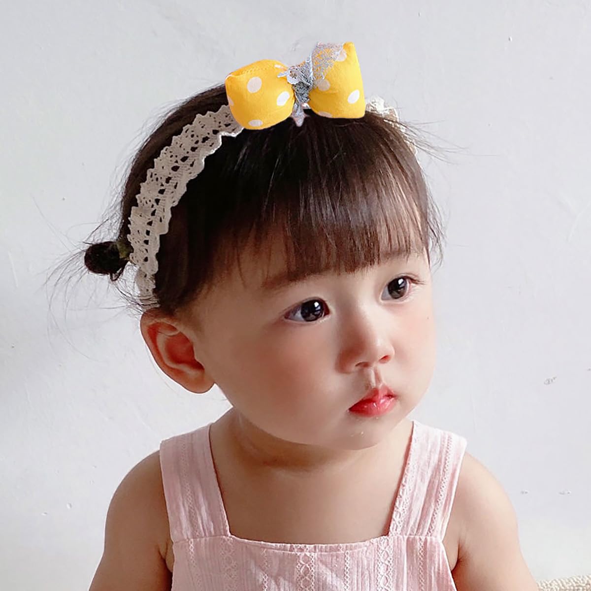 SYGA 3 Pcs Baby Girl Headband Soft Flower Bow Strechable Hairband Suitable For Newborns, Infants, Toddlers and Kids 0-3 Years(Color - 20)