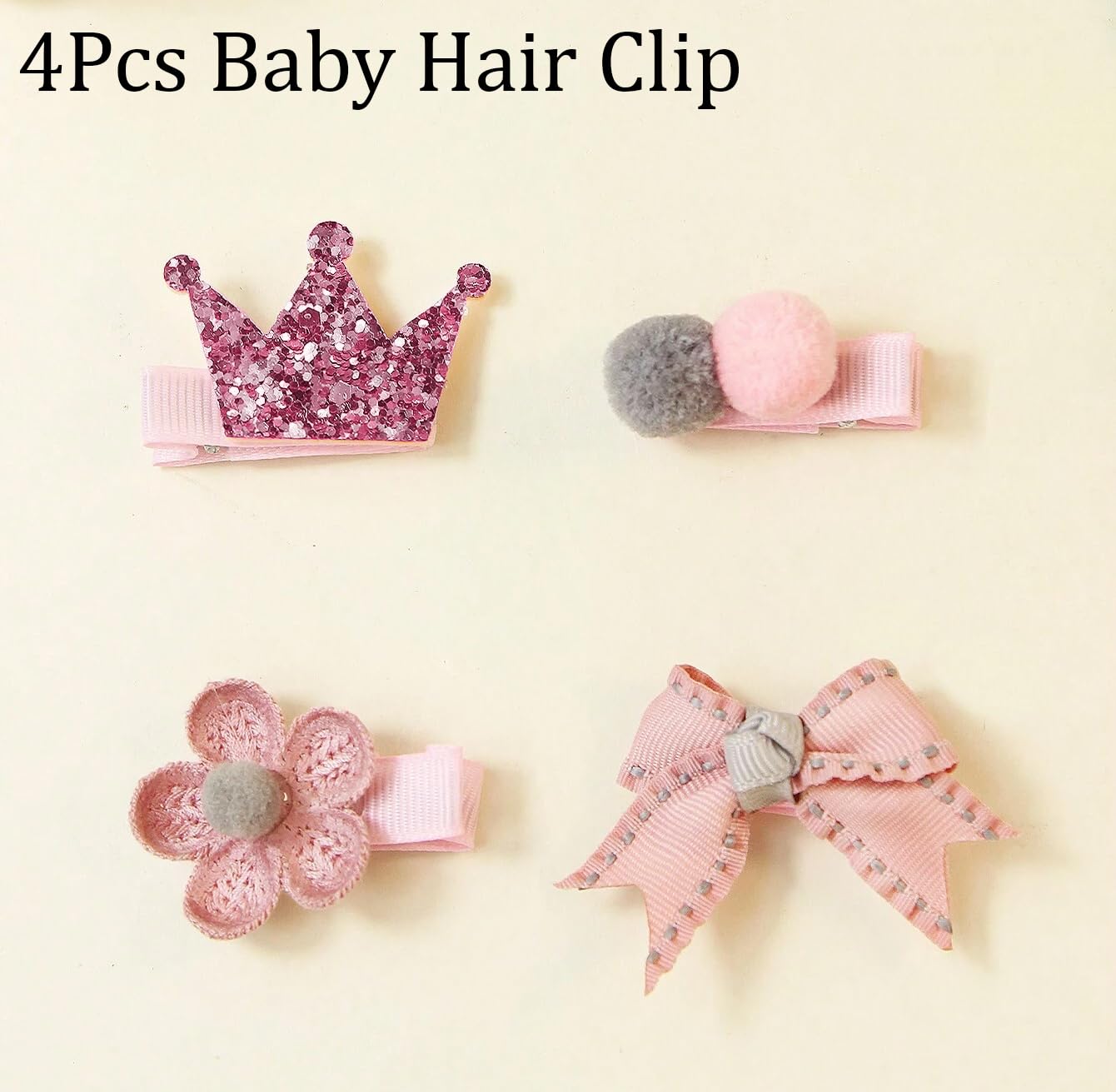 SYGA 10 Pcs Baby Hair Clip For Girl Alligator Hair Accessory For All Type of Infant Toddler Design Animal Cartoon Butterfly Mickey Mini Puppy Fish Unicorn Elephant