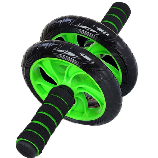 SYGA Dual Wheel Fitness Equipment-Perfect for Abdominal Strengthening and Toning-Fitness(Green)