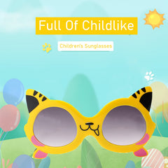SYGA Children's Cute Cat Goggles Girl Baby Uv Protection Glasses Baby Children's Polarized Sunglasses - Black