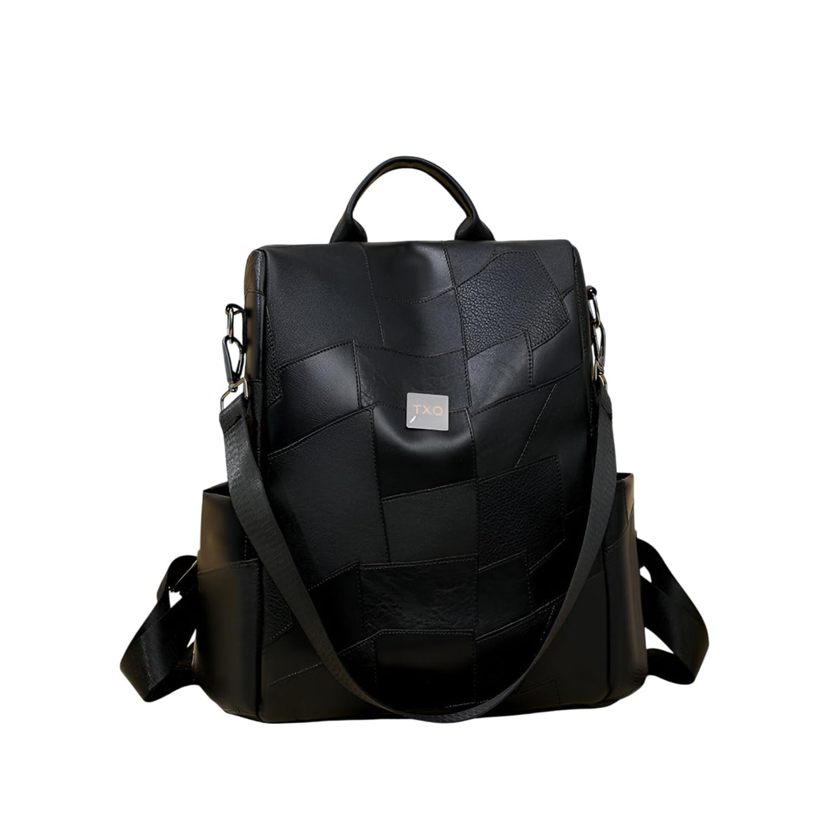SYGA Women's Patchwork Anti-Theft Backpack | Large-Capacity Soft Surface Travel Backpack