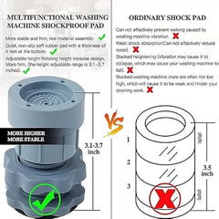 BUNVOX™ Fridge Stand Multipurpose Heavy Duty Stand for Washing Machine, Cupboard, Single Door, Double Door Refrigerator, Sofa Base Stand (Set of 8)