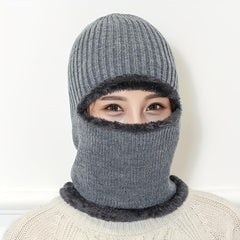 SYGA Balaclavas for Bikers, Winter Cap for Men Women with Fleece Lining, Mask for Winter, Free Size - Black