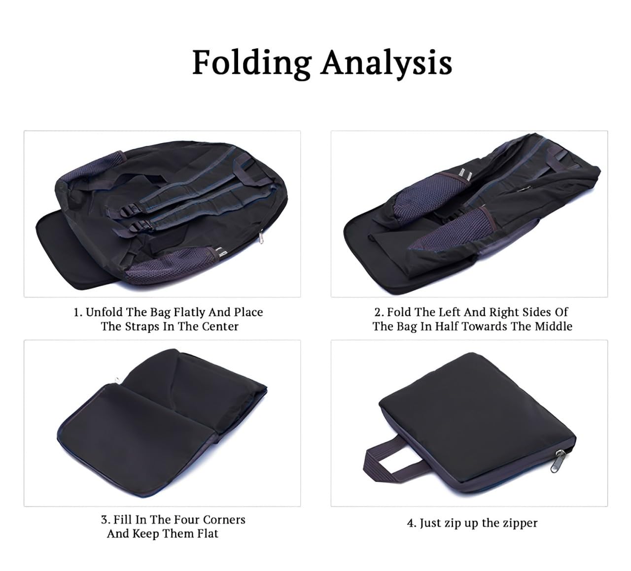 SYGA Outdoor Travel Foldable Backpack Waterproof Backpack With Mini Bag Stay-Clean Backpack for Camping, Hiking, Travelling, Outdoor Activities(Black)