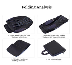 SYGA Outdoor Travel Foldable Backpack Waterproof Backpack With Mini Bag Stay-Clean Backpack for Camping, Hiking, Travelling, Outdoor Activities(Black)