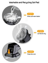 SYGA Car Phone Mount,Washable Strong Sticky Gel Pad with One-Touch Design Car Mobile Holder