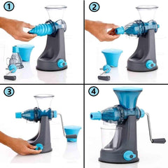 ROMINO Juice Maker Machine - Orange Juicer, Fruit Juicer Machine With Steel Handle, Manual Hand Press Citrus & Pomegranate Juicer for Home, Plastic Juice Maker for Sweet Lime, Mosambi & Anar