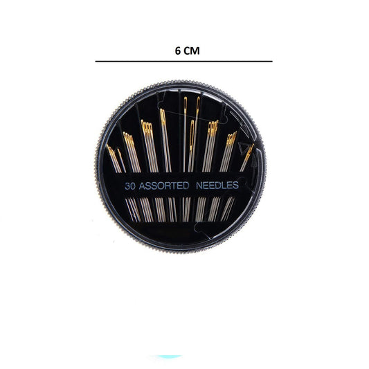 SYGA Round-Shaped Needles, 30-Count Assorted Hand Sewing Needles