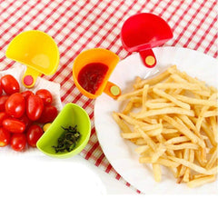 SYGA Set of 4 Coloured Party Dip Clips Bowl Clip for Plates Sauce Cups