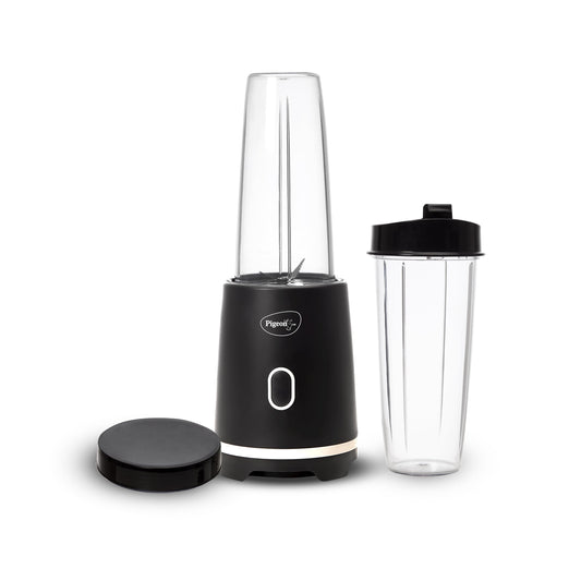 Pigeon By Stovekraft Pure Pro | Grinder Juicer Blender Smoothie Maker All-in-1 Machine | 300 Watt | â€Ž230 Volts | 2 Jars- Multiuse Jar 500ml, 1 Sipper, 1 Cap | 2 Blades| 1Year Warranty