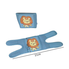 SYGA Baby Knee Pads for Crawling, Knee Safety Protector, Stretchable Anti-Slip Padded Elastic Soft Cotton Breathable Comfortable Knee Cap for Kids, Green Assorted Design