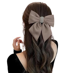 MOMISY Bow Shaped Hair Clip, Hair Accessories for Women and Girls (DiamondKhaki, Free)