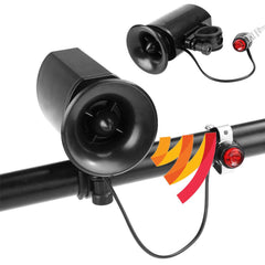 SYGA Electric Horn 6 Sound Loud Bicycle Bell Ring Siren Alarm Speaker Clips