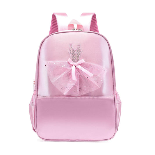 SYGA Girls Ballet Dance Theam Schoolbag, large capacity, Breathable Backpack For Training Class And Primary School Students (Pink)