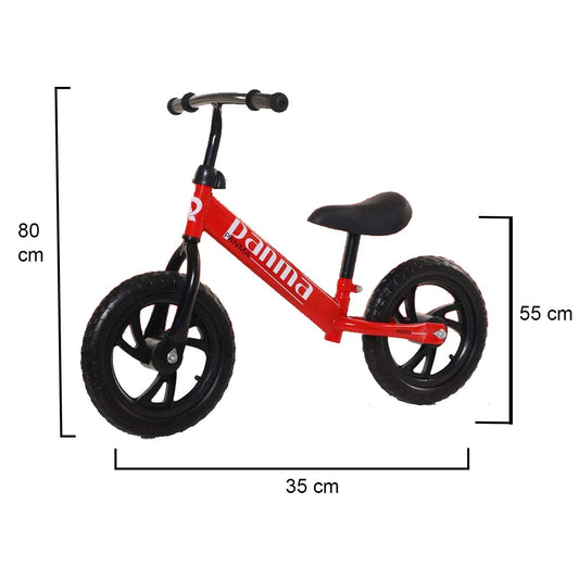 SYGA New 12" Balance Bike Classic Kids No-Pedal Learn to Ride Pre Bike Adjustable Seat_Black
