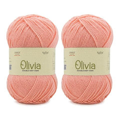 Ganga Acrowools Acrylic Olivia,Double Knit Yarn. Hand Knitting&Crochet Yarn. Oekotex Class 1 Certified. Pack of 2 Balls-100Gms Each. Shade No-Olv012, Maroon