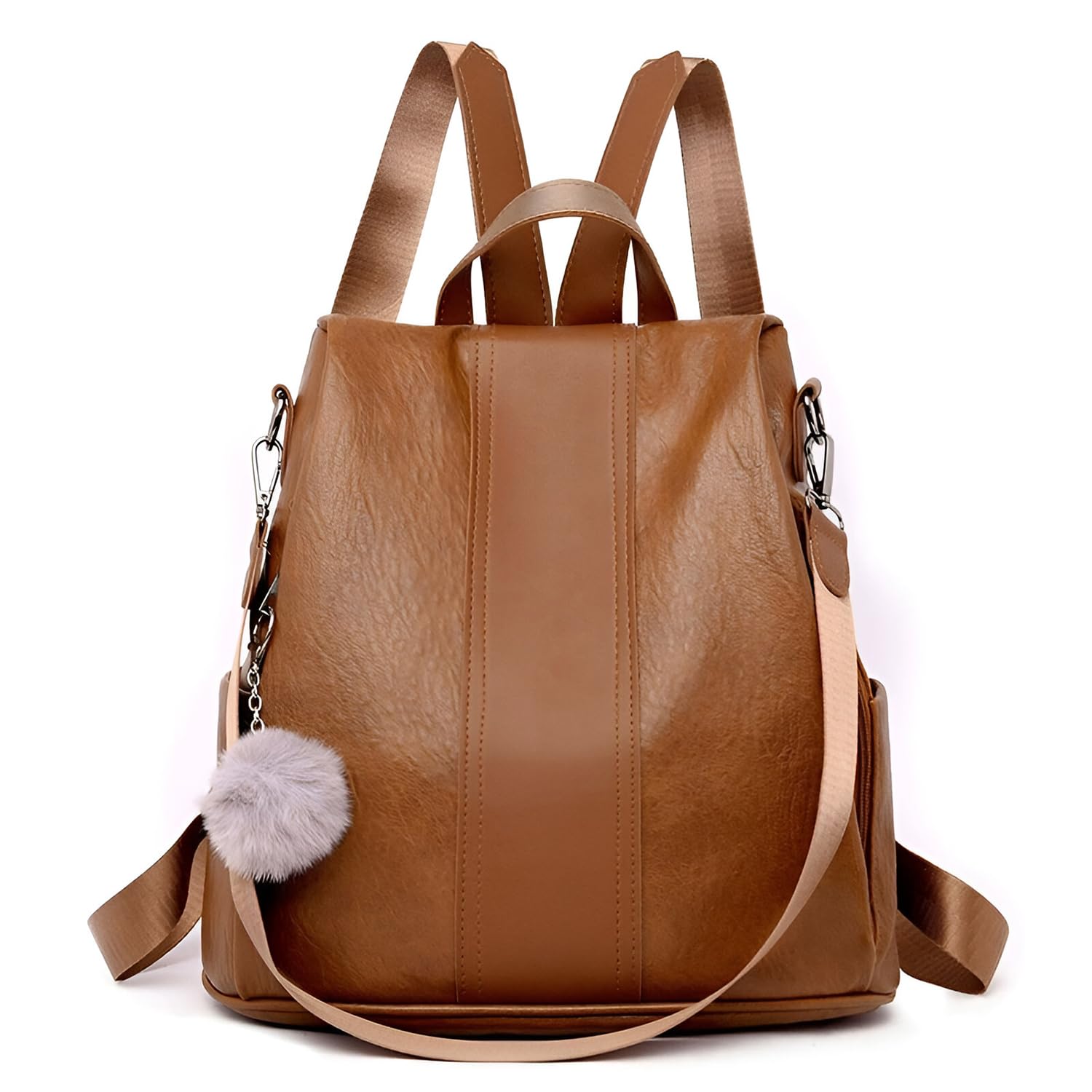 SYGA Women Stylish Travel Backpack – Waterproof, Solid Color Design with Soft Handle