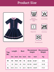 SYGA Cute Swimsuits for Little Princess Baby Girls XL-Size Perfect for GIrls Age 7-8 Years old (DarkBlue)