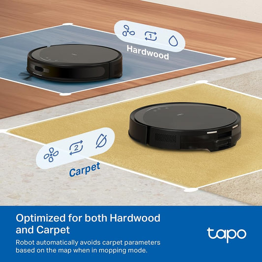 TP-Link Tapo RV20 Max Plus|5300Pa Suction Robot Vacuum Cleaner & Mop|Smart Auto-Empty Dock|3L Dust Bag|MagSlim LiDAR & Gyroscope Navigation|Multi-Floor Mapping | Alexa & Google Assistant Compatible