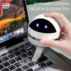 5 LEAFé : JOURNEY TO HEALTH Panda Mini Vacuum Cleaner for Desk (with Nozzle), 500 Pa Powerful Suction, USB Rechargeable Handheld Table Dust Cleaner for Keyboard, Laptop, Car Interior