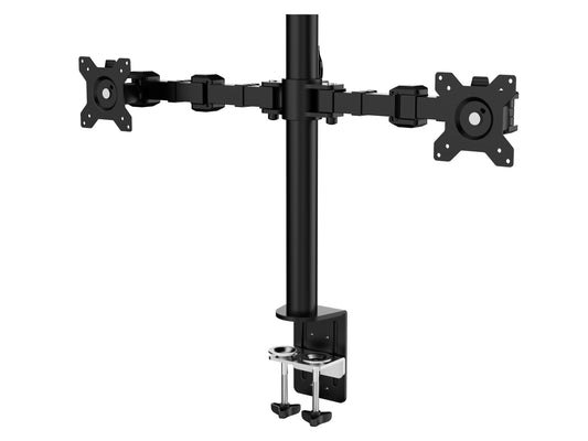amazon basics Dual Monitor Stand - Height-Adjustable Arm Mount, Steel (Self Installation)