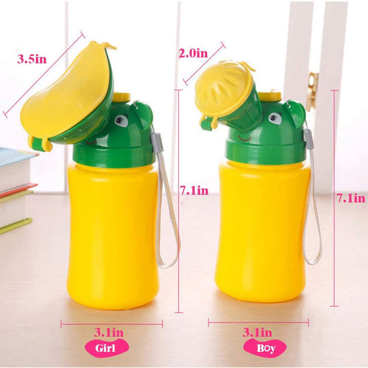 SYGA Portable Baby Girl Potty Urinal Emergency Toilet for Camping Car Travel and Kid Potty Pee Training (Yellow)