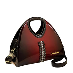 SYGA Women Elegant Gradient Dumpling Bag – Diamond Accent, Medium Size, Business & Daily Use