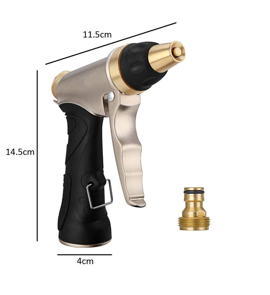SYGA Metal Garden Spray,Metal Watering Nozzle,Leak -Proof Hand Sprayer Hose Gun for Washing Dogs, Pets and Car Wash