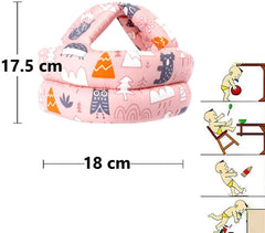 SYGA Baby Helmet Toddler Head Protector Upgrade Infant Safety Helmet Hat Breathable Head Drop Protection for Boys Girls Learn to Walk Crawling Adjustable Headguard Protective Products-Peach Piggy