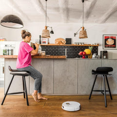 KARCHER RCV 3, 2-in-1 Robotic Vacuum Cleaner with Mopping, 2500 Pa Suction Power, 3200 mAh Battery, 120 Min Runtime, Advanced LiDAR Technology, Fall Sensors, Smart App Control, German Tech, White