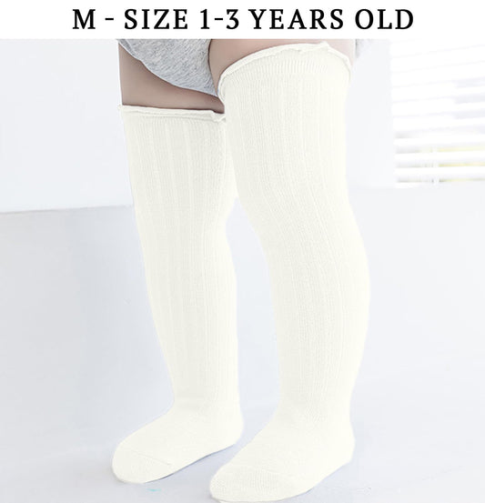 SYGA Baby Socks Soft & Cozy Cotton Blend Socks for Infants and Toddlers Size-S Suitable For 0-1 Years old(Light Blue)