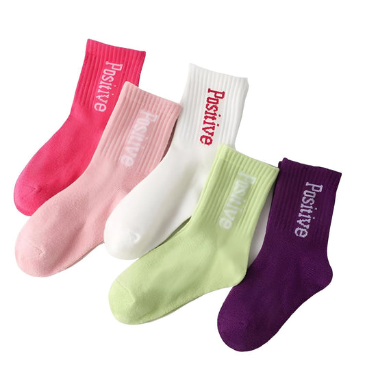 MOMISY 5 Pairs Baby kids Girl Boys Mesh Fruit Embroidery Toddlers Infant Solid Color Cotton Stretch Baby Socks (IN, Age, 1 Year, 2 Years, Standard, Positive)