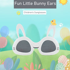 SYGA Children's Cute Rabbit Goggles Girl Baby Uv Protection Glasses Baby Children's Polarized Sunglasses - Black