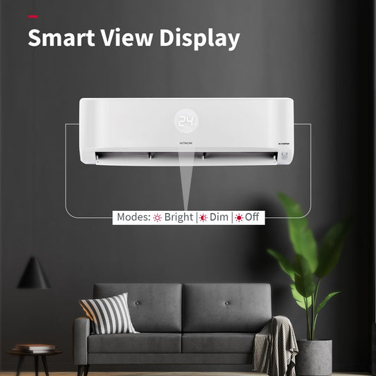 Hitachi 1.5 Ton Class 5 Star Xpandable+ Inverter Split AC (100% Copper, Smart Display, 4-Way Swing, ice Clean, Dust Filter, 5400STXL RAS.G518PCCIBT, White)