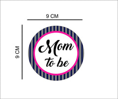 SYGA 33 Baby Shower Badges with 30 Party Photo Booth Props Combo