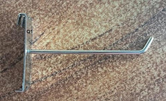 Q1 Beads 12 Pcs 4 inch Stainless Steel Gridwall Panel/Mesh/Jali/Grid Display Hook Hanger for Showroom, Mobile Shops,Supermarket Hanging in Garment & Grocery Shops etc.(Chrome) (4 inches)