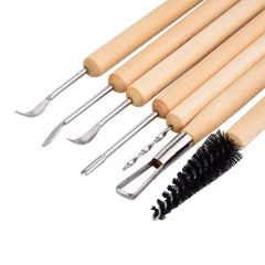 SYGA Set of 11 Art and Craft Pottery,Clay,Wood Sculpting Tool