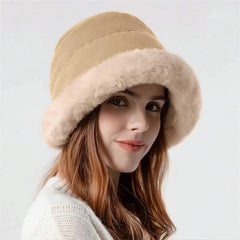 SYGA Women's Cold and Windproof Ear Protection Basin Hat Mongolian Hat for Adult Black