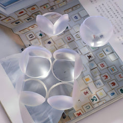 SYGA Set of 12 Transparent Round Baby Safety Corner Gaurd Baby Proofing Corner Protector