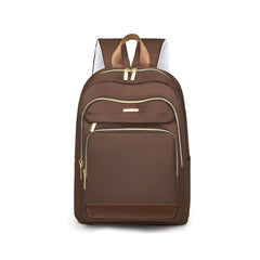 SYGA Women Elegant Travel Backpack – Stylish with Contrast Brown Accent, Multi-Compartment Design