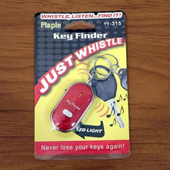 Key Finder Whistle Locator Keychain with LED Light, Multicolor