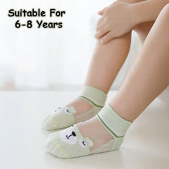 MOMISY 5 PairTube Ankle Socks for Toddlers Infant s Baby Girl Boys Kids (IN, Age, 6 Years, 8 Years, ThinAnimal)