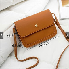 MOMISY Sling Bag with Adjustable Long Strap for Women Girls Crossbody Purse - Brown