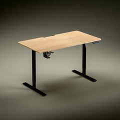 Green Soul Imperium Height Adjustable Table for Office Work | Everyday Ergonomic Desk with One Piece Top | Advance Memory Preset | 3 Year Warranty | Installation Provided (GreyOak,1100 x 600 Top)